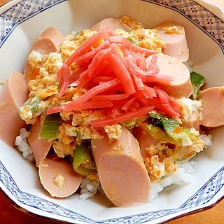 ５分！？焼肉のタレで❤魚肉ソーセージ丼♪